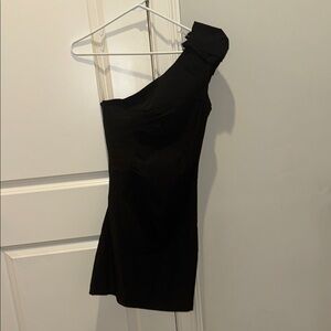 NWT Black One-Shoulder Dress